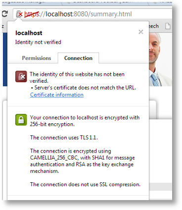 Chrome Certificate Mismatch